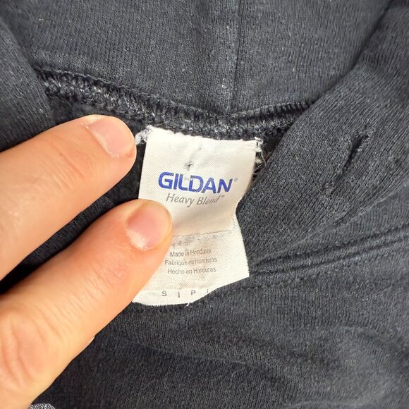 ✅Mens S Black Graphic Hoodie SS Badger Lake Michigan Pullover Hooded Sweatshirt - Picture 4 of 9